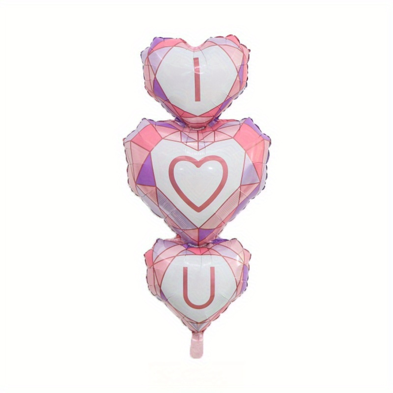 15 Pezzi Palloncini Foil A Forma Cuore Decorazioni San - Temu Italy