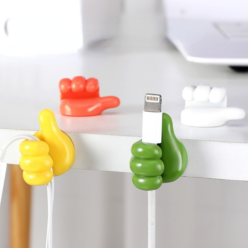 Creative Thumb Design Hook Color Plastic Sticky Hook Self - Temu