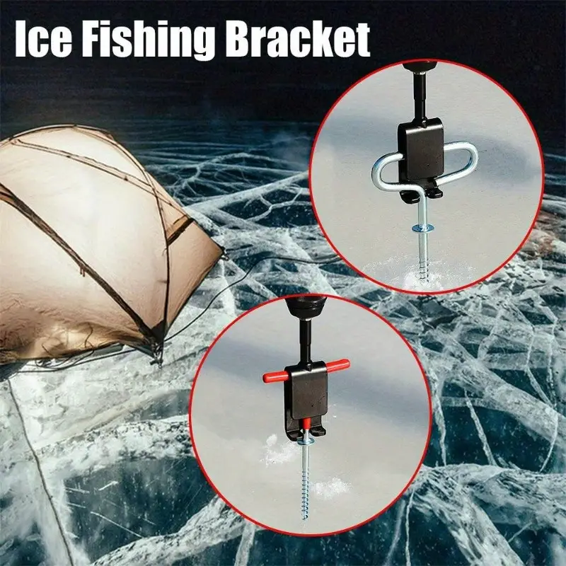 Ice Fishing Ice Anchor Power Drill Adapter Set Up Power Drill