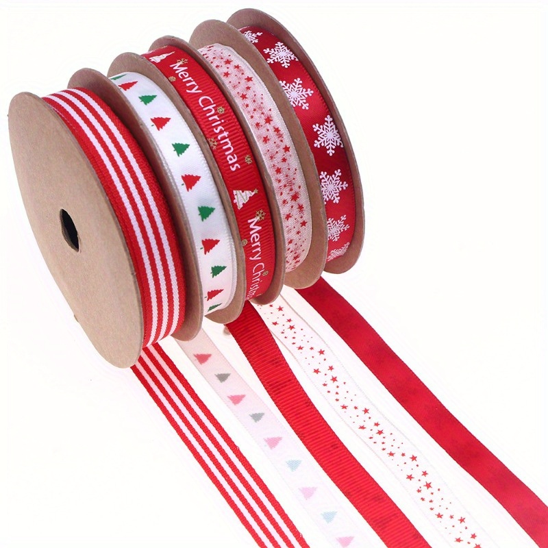 25 Yards Christmas Snowflake Ribbon Gift Wrap Wide - Temu Australia