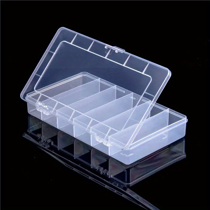 Rectangular Fishing Tackle Storage Box Plastic Transparent - Temu