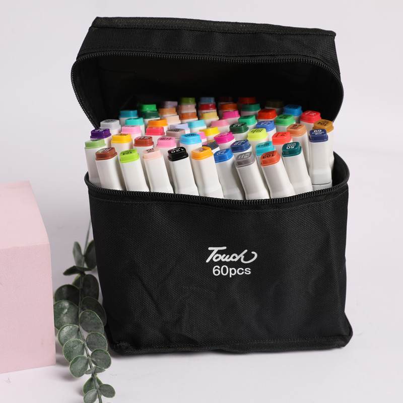 80 Colors Dual Tip Artist Alcohol Markers Set with Carrying Case - Perfect  for Coloring, Drawing, Sketching, Card Making and Illustration - Perfect  for Adults and Kids