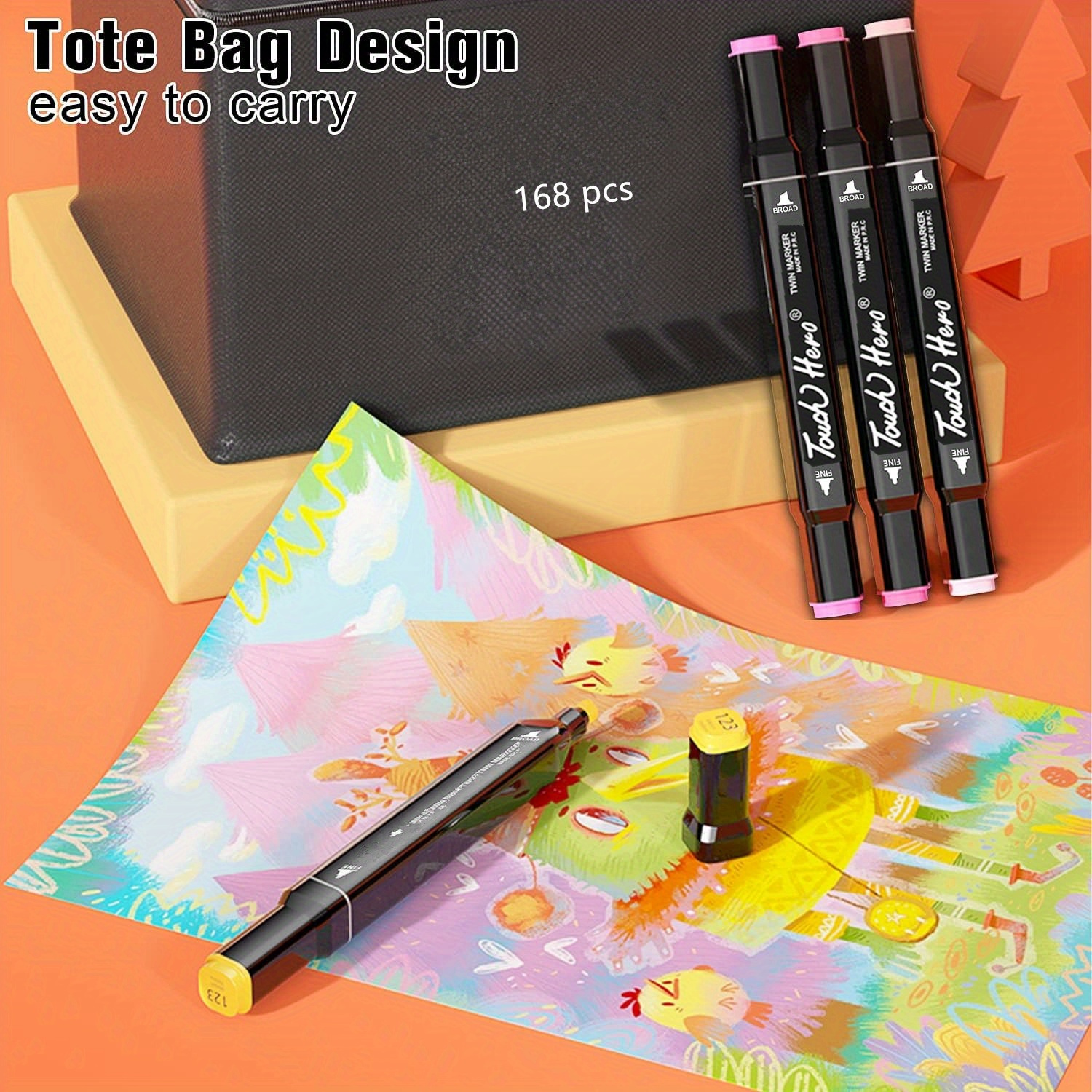 Painting Drawing Pencils Kids Stationery Set Box 123 Pcs