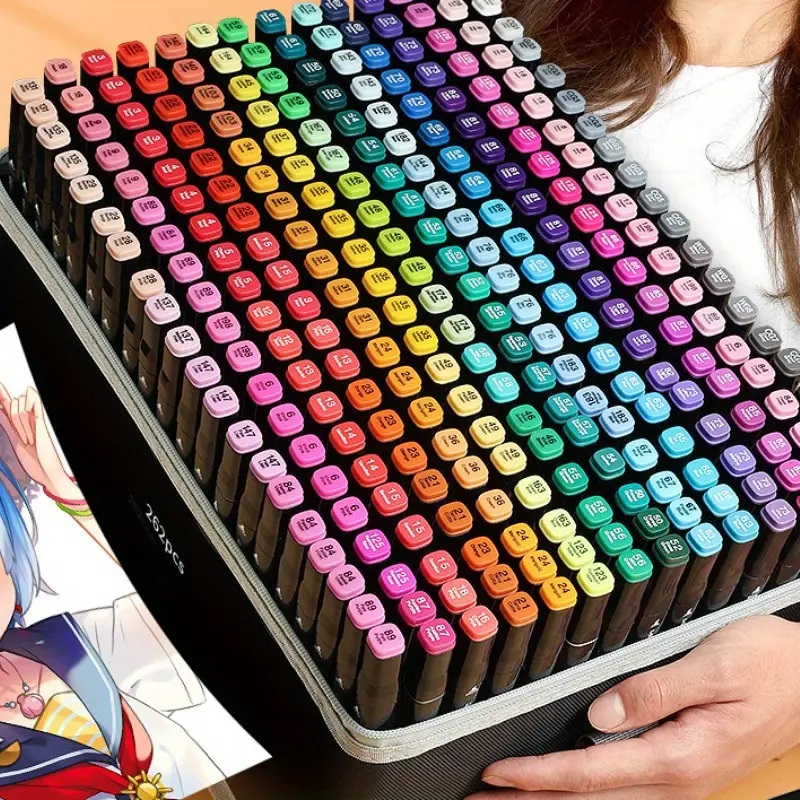 24 80 Colors Alcohol Markers Artist Drawing Art Dual Tip - Temu