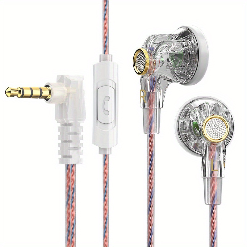 Flat earbuds with online mic