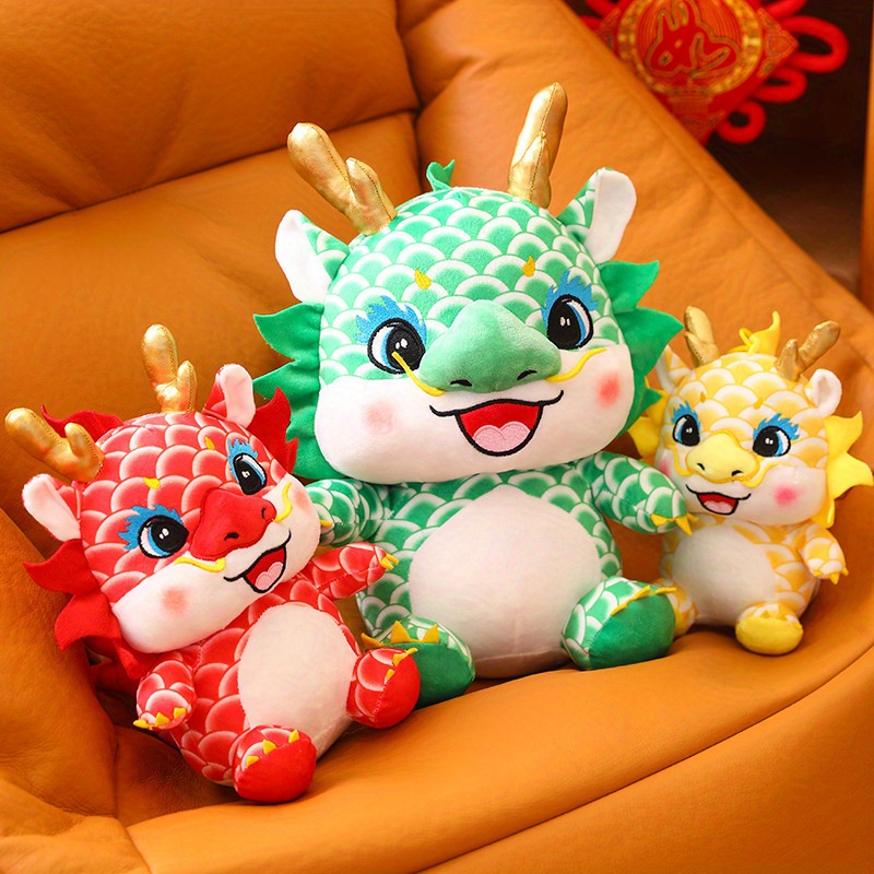 2024 Dragon Mascot Stuffed Animal Year Of The Dragon Stuffed