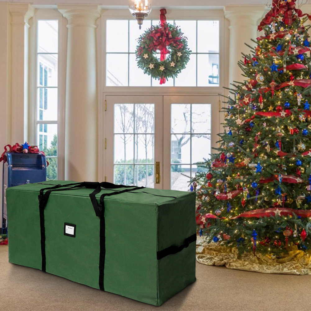 Bolsa de almacenamiento para árbol de Navidad, organizador de adornos  navideños, cubierta a prueba de polvo, bolsas de almacenamiento de gran  capacidad, organizadores de decoración navideña - AliExpress