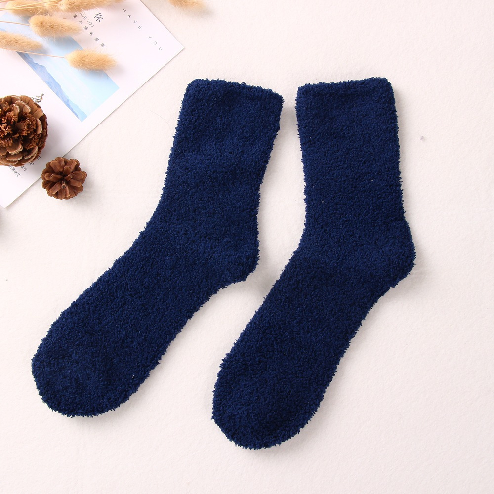 5 Pairs Plush Socks Fluffy Slippers Cozy Warm Winter Socks