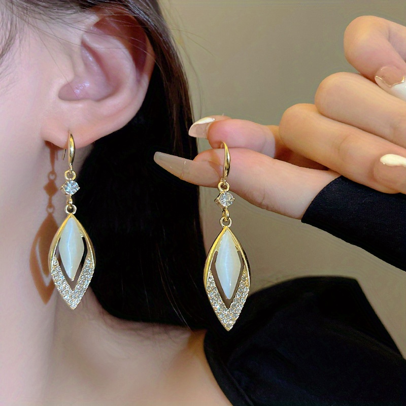 Cats eye sale stone earrings