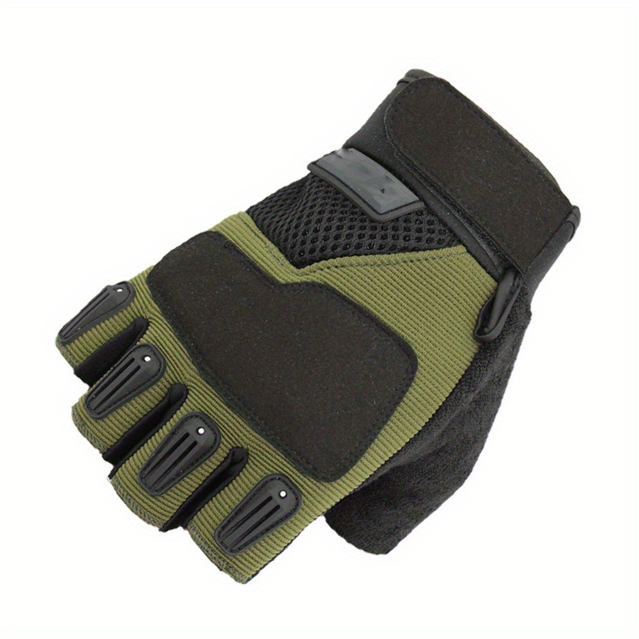  Guantes militares sin dedos, tácticos, transpirables, ligeros,  para exteriores, para tiro, entrenamiento, motociclismo, escalada,  ciclismo, conducción en bicicleta, guantes de combate Airsoft : Deportes y  Actividades al Aire Libre