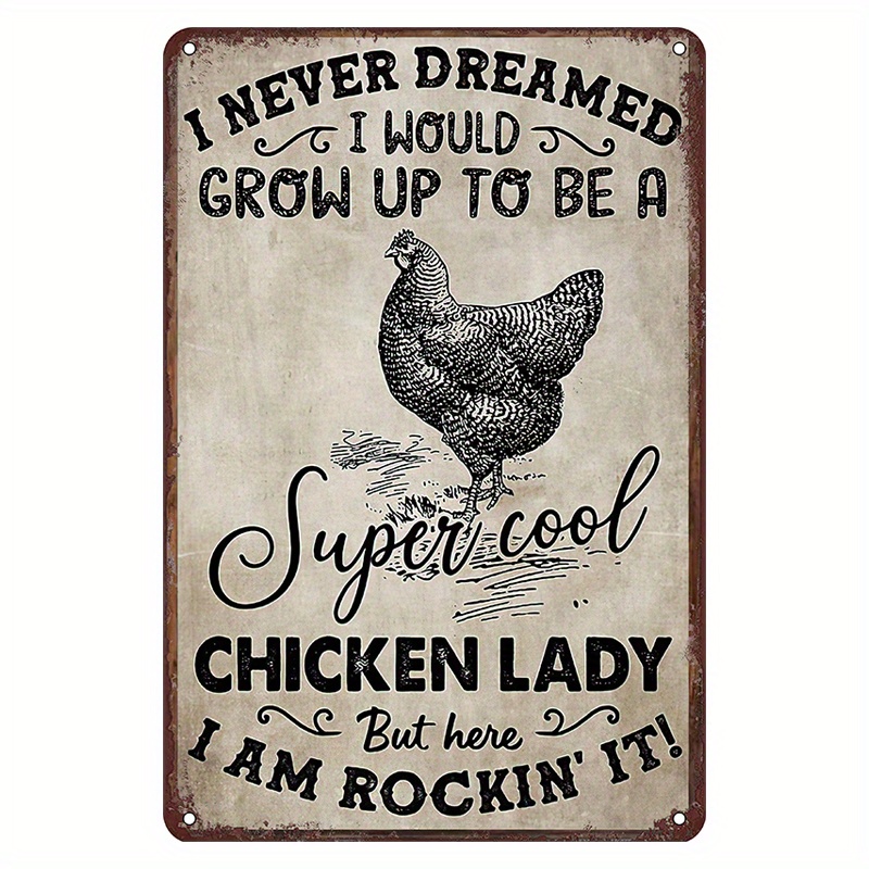 

Funny Metal Sign, Humorous Farmhouse Wall Decor, Board Retro Tin Sign, 15cm X 20cm, For Home, Bar, Cafe, Decor