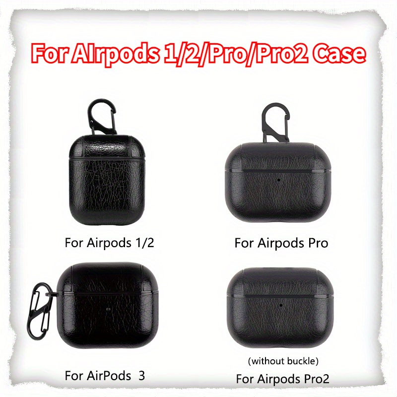 AirPods Case Protective Cover Leather Silicone 3D Luxury Classic Design  Cover Compatible with Apple AirPods 1 & 2 (#6)