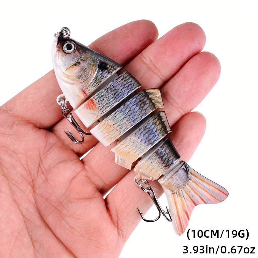 2 Color Multi-segment Bait 19g Plastic Bait Hard Bait Knotty Fish