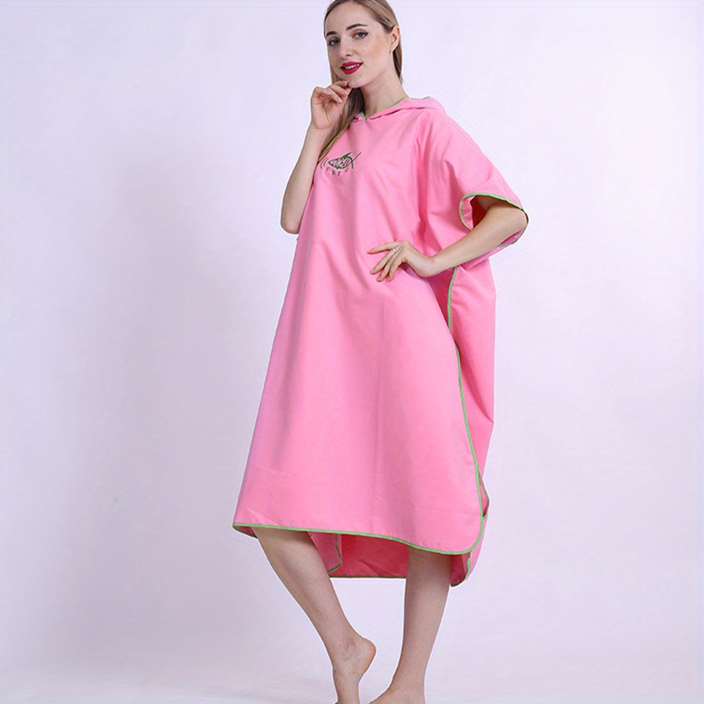 Poncho cambiador toalla adultos ROSA