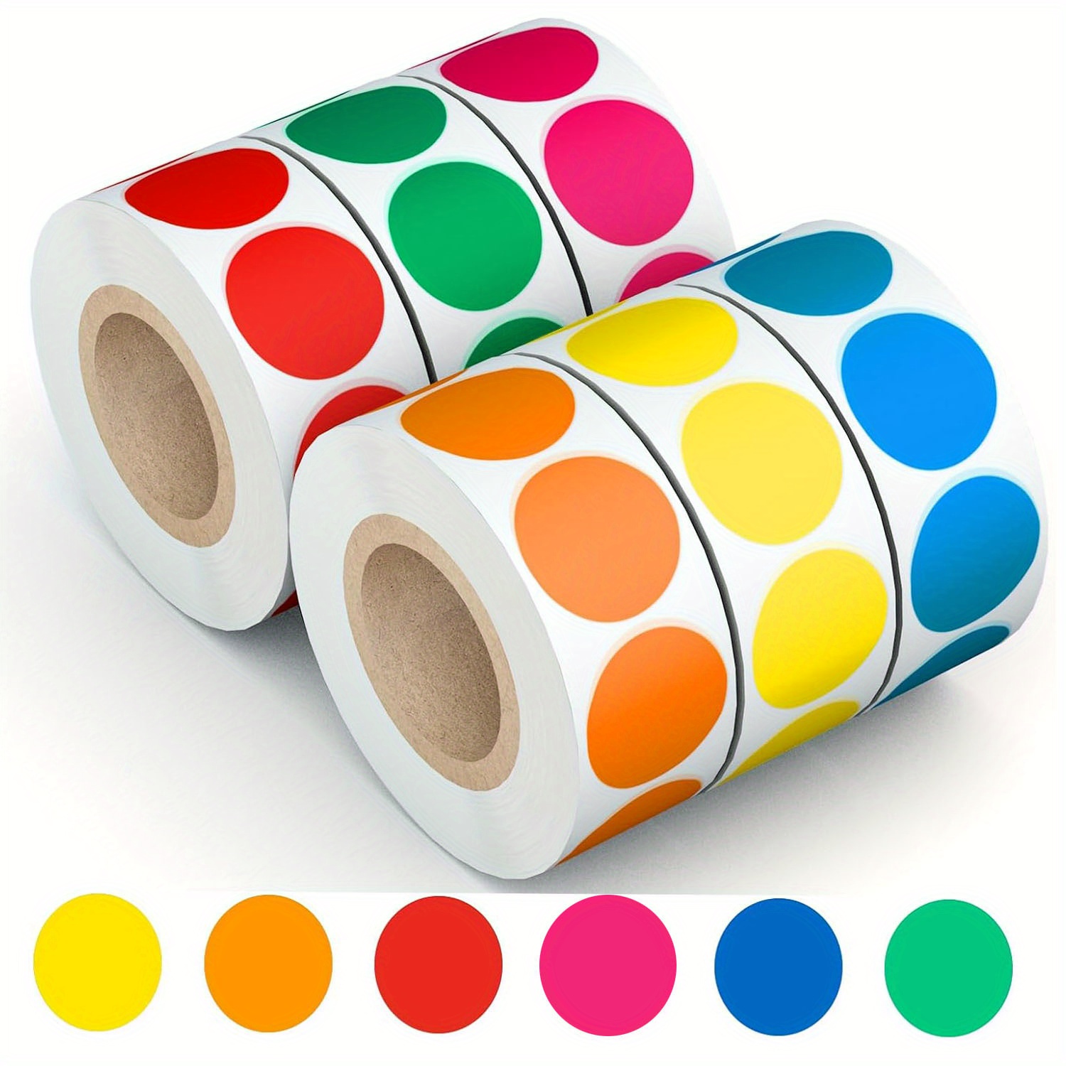 1400 PCS Colored Dot Stickers round Color Coding Labels Circle Dots Labels  Stick