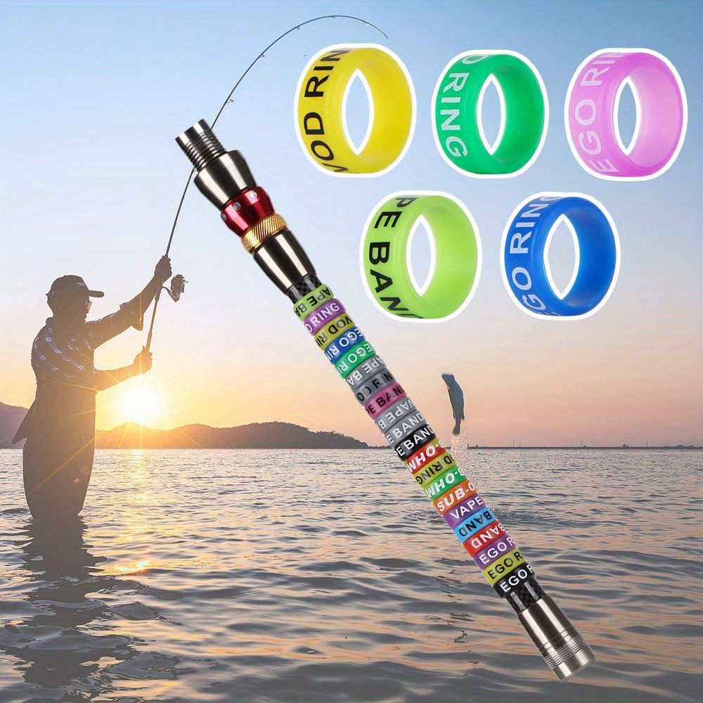Non slip Fishing Rod Handle Protective Ring Colorful - Temu