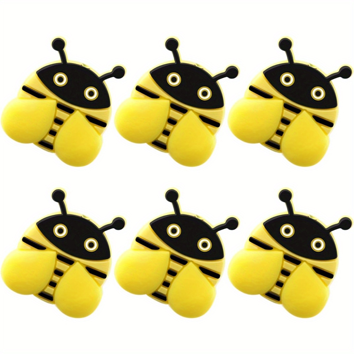

6pcs Knitting Needle Stoppers Cute Little Bee Needle Point Protection Needle Stoppers Knitting Accessories