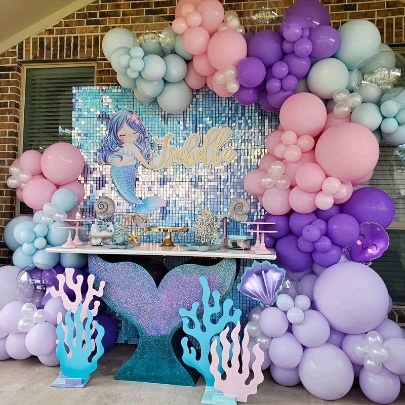 Balloon Garland Arch Kit Mermaid Theme Decor Birthday Decor - Temu