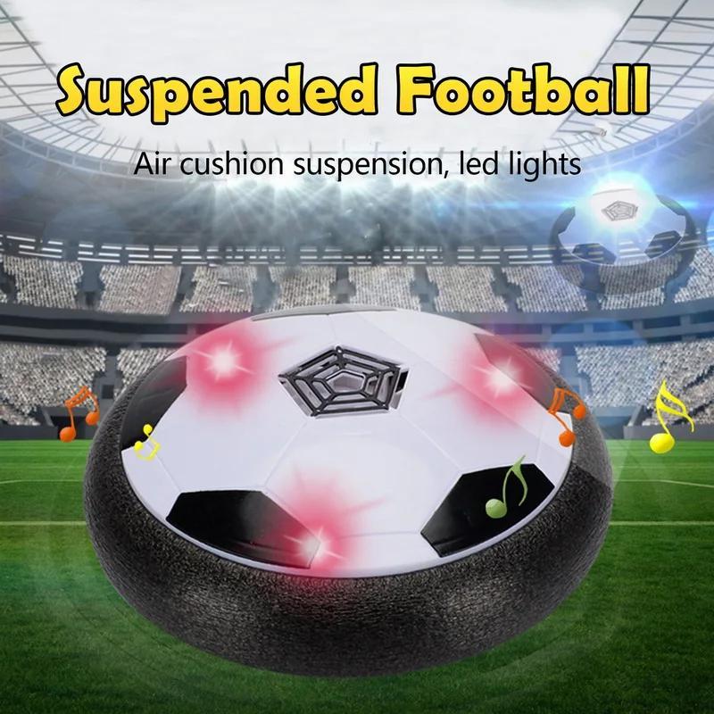 Air Power Floating LED Football Toys Kids Levitate Suspending Soccer Ball  Air Cushion Floating Foam Football Toys For Kids Gifts