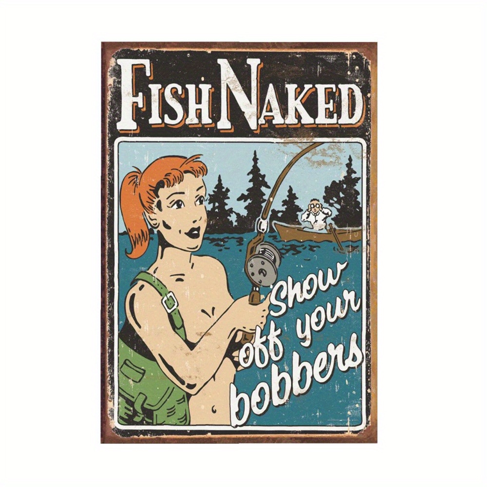  Show Off Rod Fish Naked Funny Fishing Fisherman T