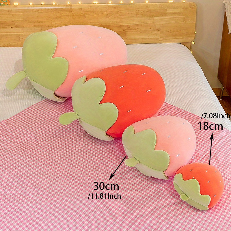 Strawberry shaped outlet pillow