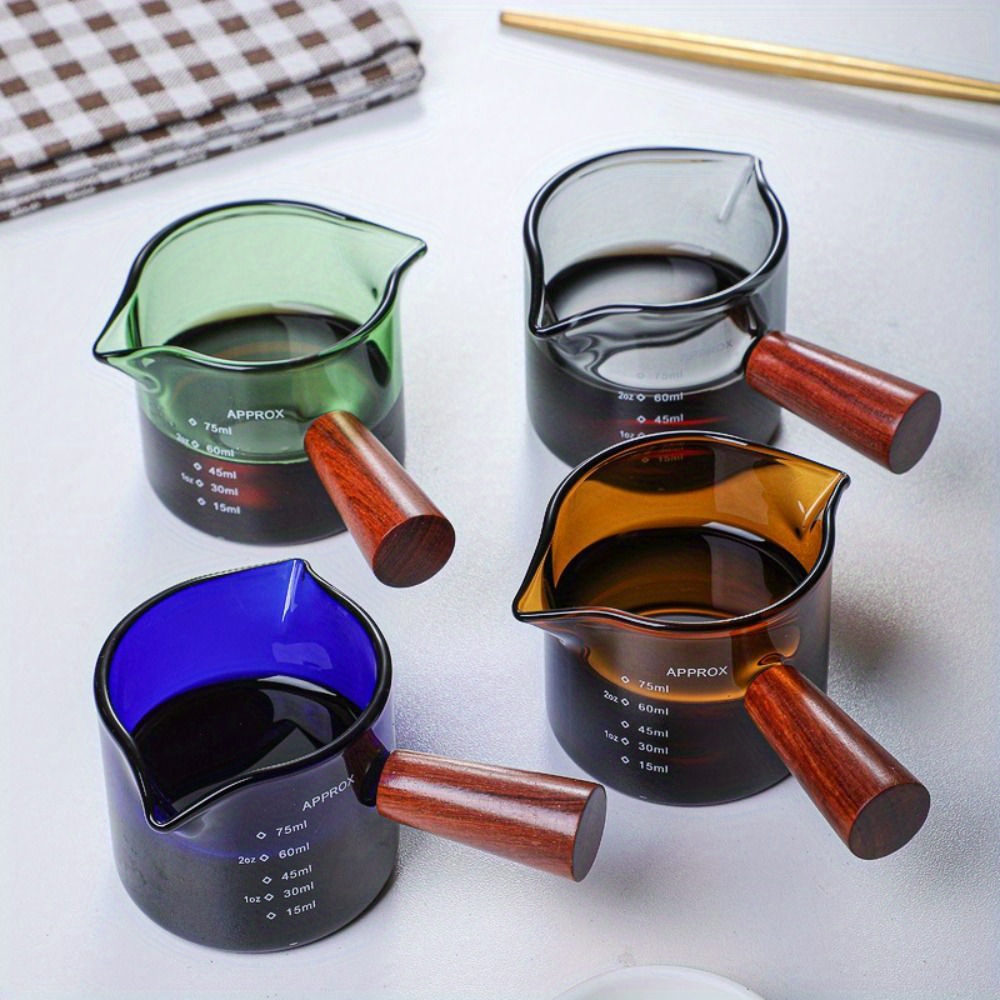 Fuego Espresso Shot Glasses 60ml Clear Scale Measuring Cup Liquid Heavy  Glass Coffee Cups Professional Home