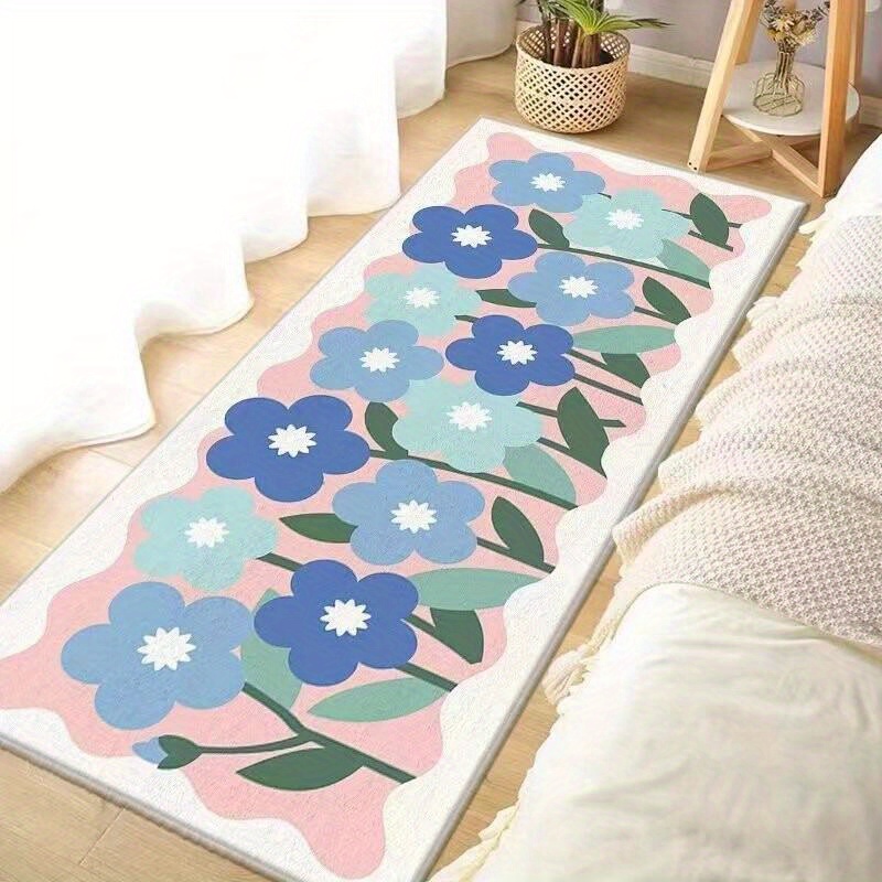 1pc Lindo Tapete Decorativo Piso Suave Alfombra Baño Felpa - Temu