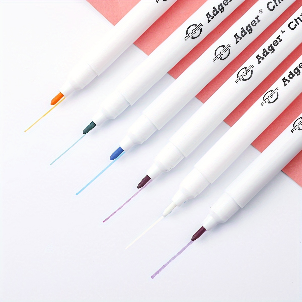 

1pc Adger Chaco Ace Fabric Marking Pen - Multi-color, Water Soluble, Erasable Sewing Tracing Tools