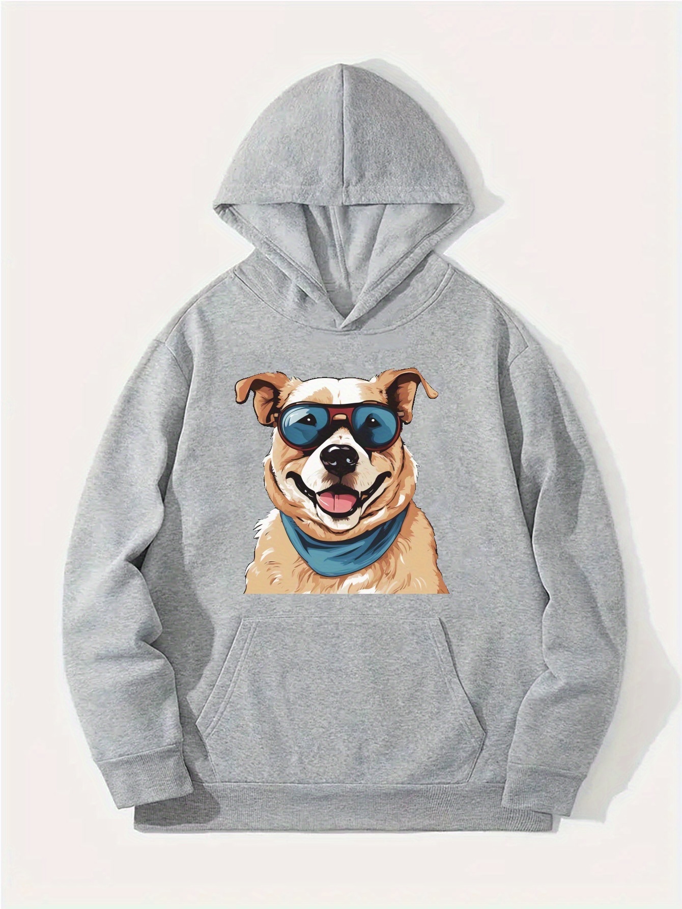 Men's 3D Print Hoodie - Long Sleeve Pullover With Newfoundland Dog Design - View #10