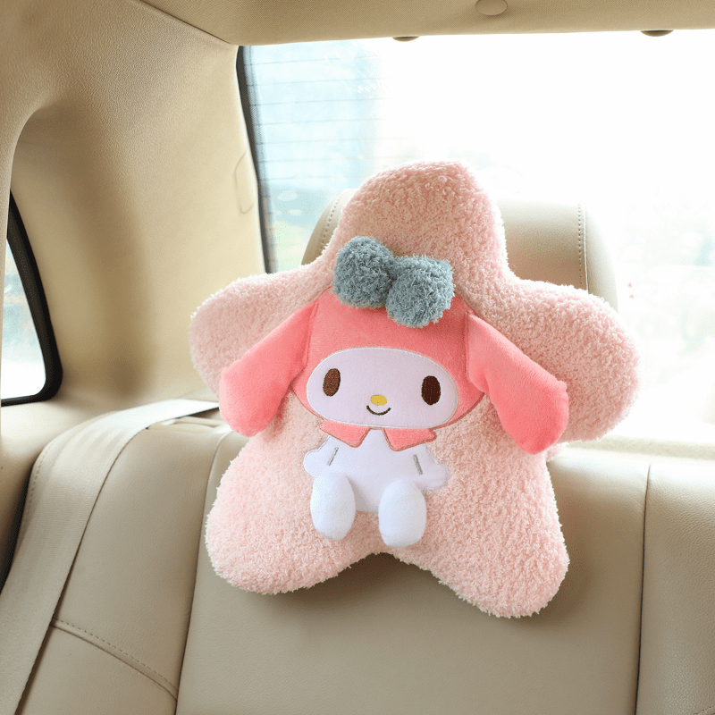 Melody Kuromi Cartoon Car Pillow Car Plush Neck - Temu