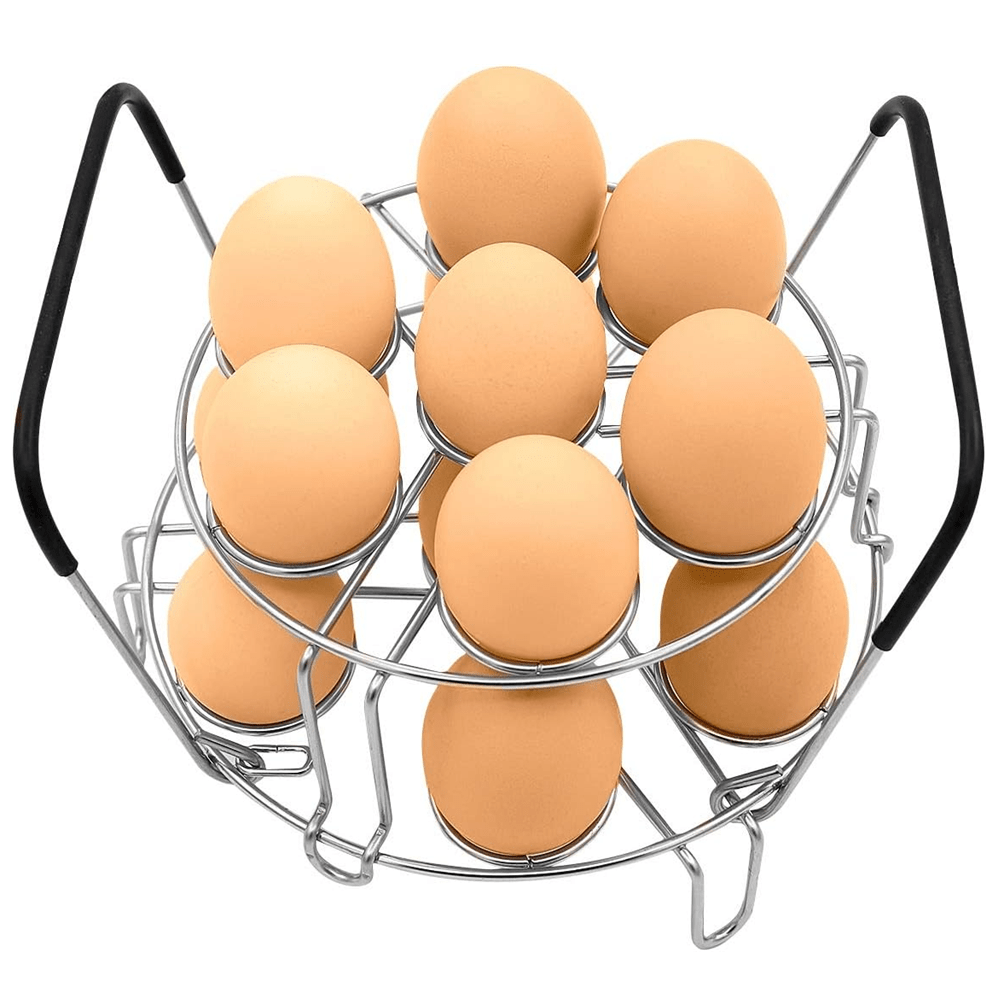 Stackable Egg Steamer Rack Space-saving Stainless Steel Instant Pot Egg Rack  for Home