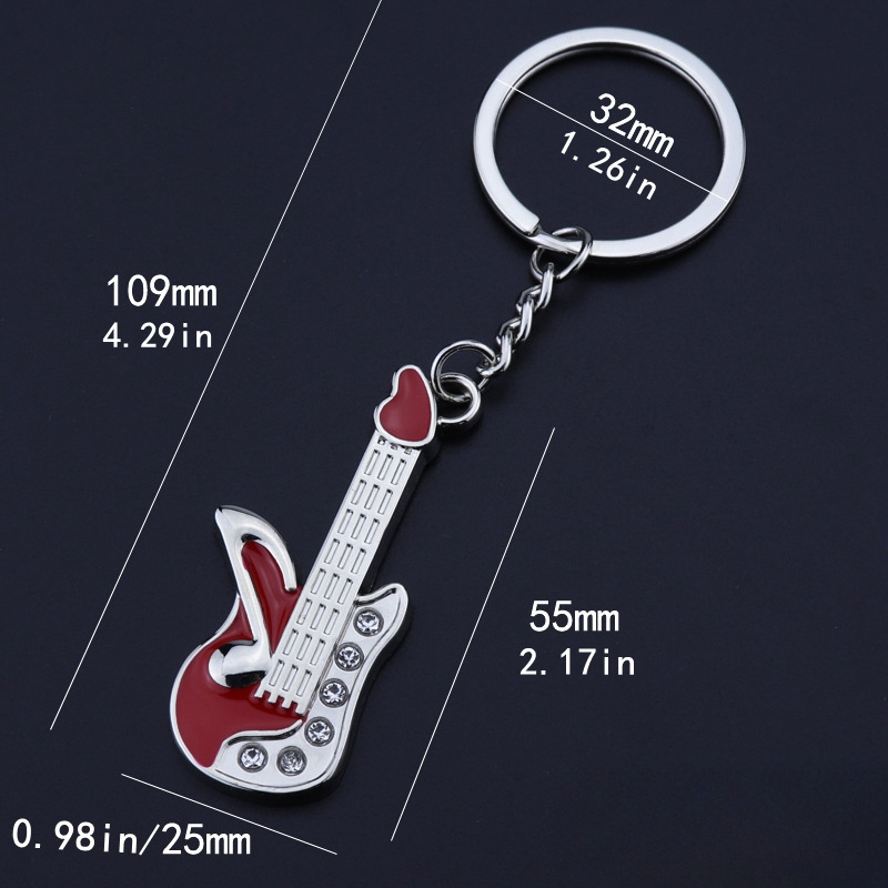 Guitar Mic Keychain Pendant Small Gift