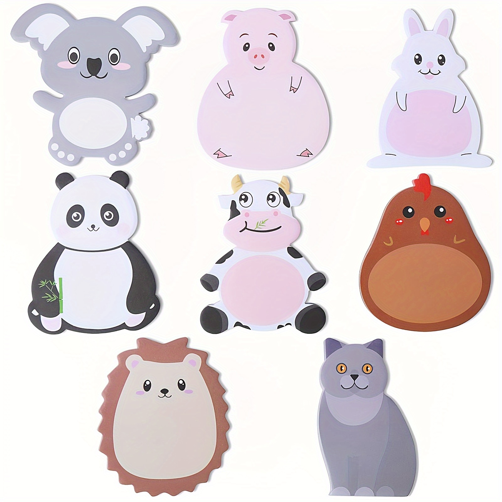 1pc Kawaii Stationery Cartoon Animals Marker Memo Pad Sticky Bookmark Flags Index  Tab Sticky Notes Label Paper Stickers, Today's Best Daily Deals