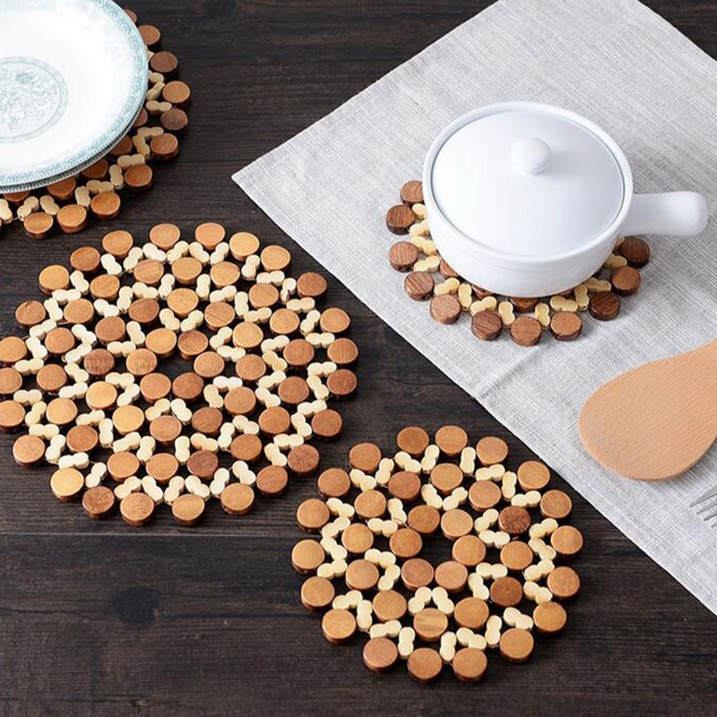 Bamboo Placemats Handwoven Hexagonal Table Pads Natural - Temu