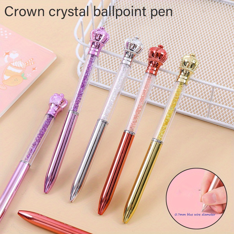 Ballpoint Pen Set Crystal Artificial Diamond Pens For - Temu