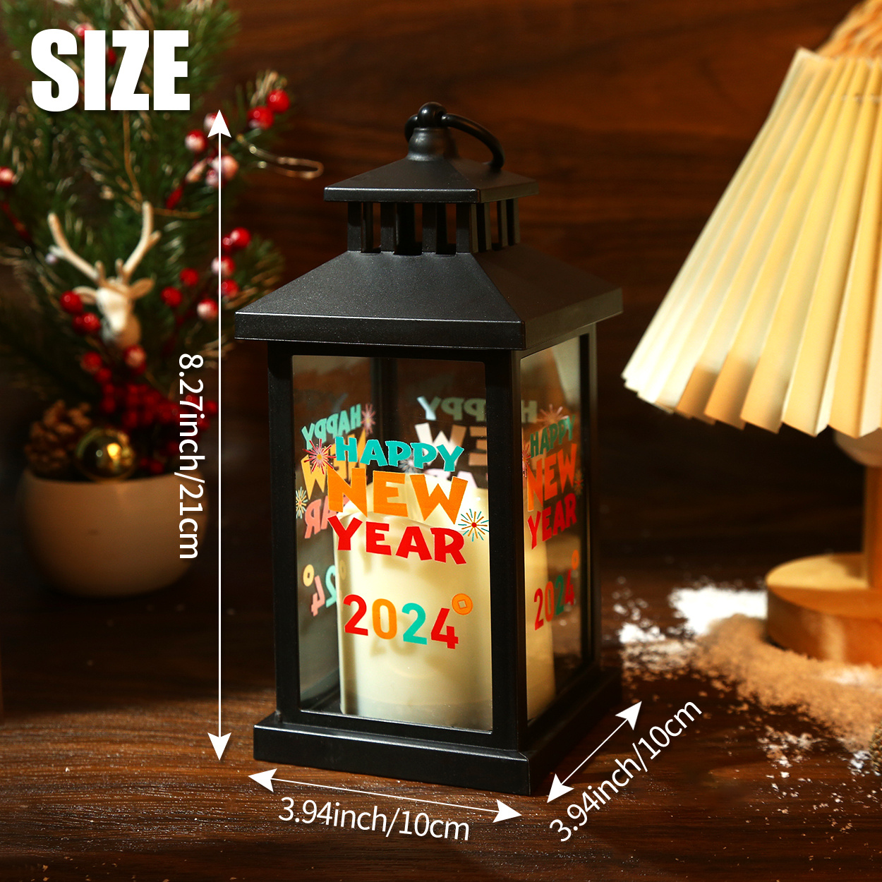 1PC Decorative Christmas Candle Lantern, Small LED Christmas Lights Night  Light, Vintage Hanging Lantern Lights Plastic, Candle Holder Garden Lantern  for Indoor Outdoor Party Supplies, Gift 