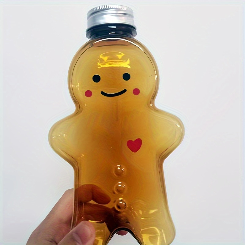 SWOOMEY 10 Sets juice bottles creative water bottle filling empty juice  bottle drinking bottle cold drink candy jar Christmas juice bottle  gingerbread