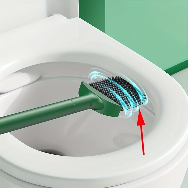 Breathable Toilet Brush Water Leak Proof With Base Tpr Wc - Temu