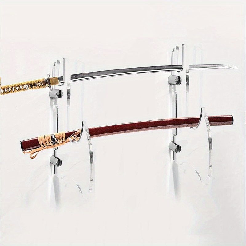 TOPINCN Soporte para armas, 3 niveles de alta densidad montado en la pared,  soporte para espada samurái, soporte para Katana, soporte para espada, –  Yaxa Colombia