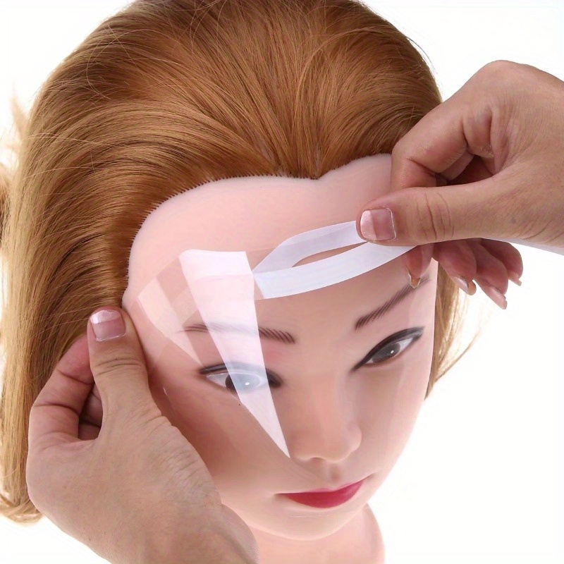 

50pcs Disposable Transparent Face Shield Makeup Shower Face Visors For Hairdressing