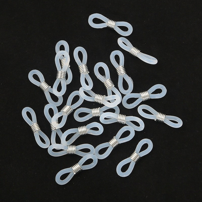 20pcs Silicone Ear Hooks For Glasses - Secure Spectacle Chain & Fashion Glasses Cord Holders, Retainer End Loop Connectors
