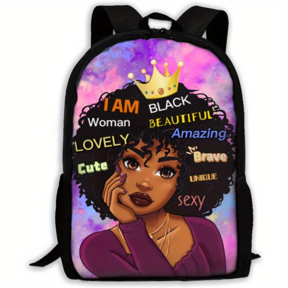 Afro best sale girl backpack