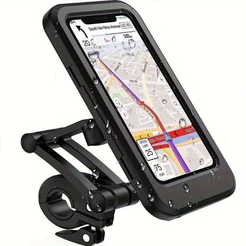 Motorcycle Bicycle Mobile Phone Holder Securely Clip Iphone - Temu