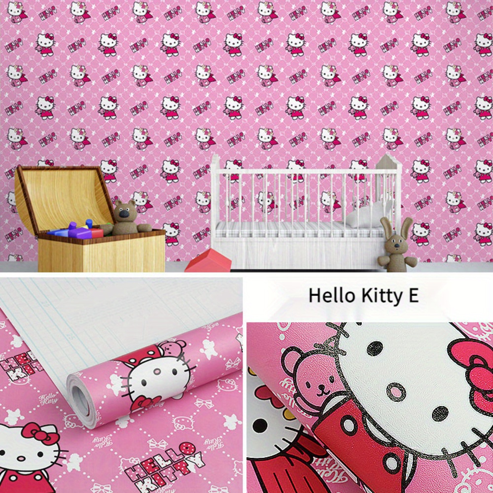 1 Reel Hello Kitty Cute Wall Stickers Cartoon Anime - Temu