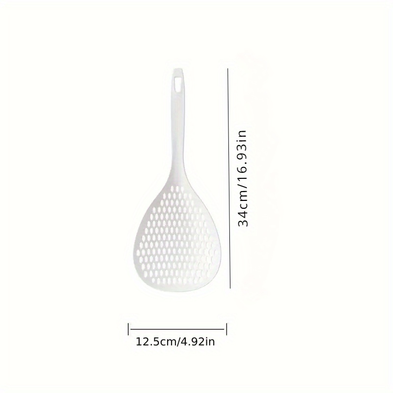 Strainer Scoop Colander Slotted Pasta Spoon Plastic Skimmer - Temu