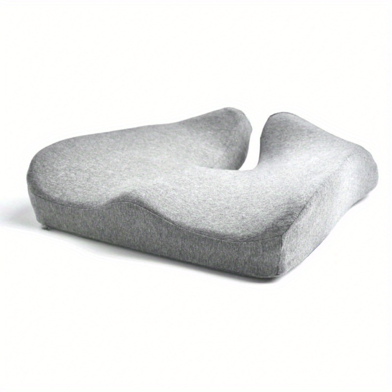 Gray Premium Orthopedic Memory Foam Seat Cushion Coccyx Tailbone