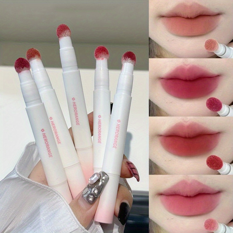 

Fluffy Velvet Soft Lip Glaze Liquid Lipstick, Nude Matte Rose Red Pigment Waterproof Long Lasting Makeup For Cheek And Lip Valentine's Day Gifts