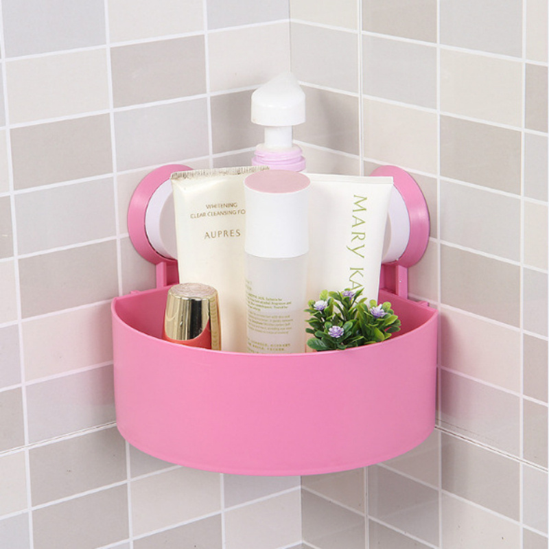 Suction Cup Shower Caddy, Wall Mounted Bathroom Storage Rack