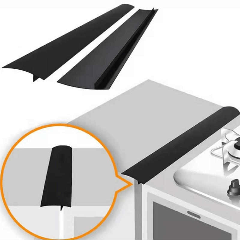 Topboutique Silicone Stove Counter Cover,Silicone Stove Crack Cover,Cooktop Sealed Strip,Heat Resistant Stovetop Protector,Kitchen Stovetop Oil-proof