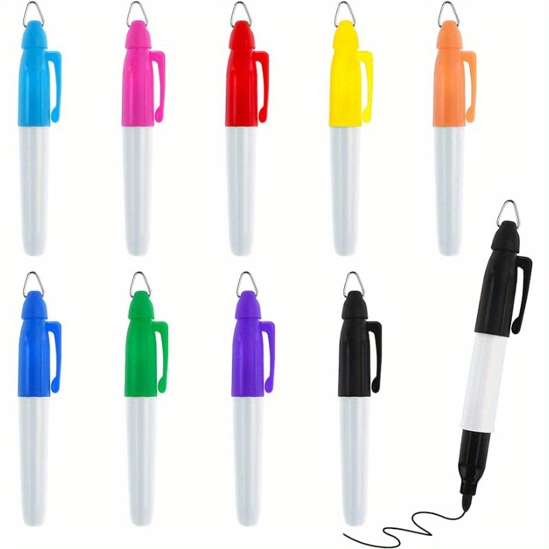 12pcs Mini Permanent Markers With Golf Keychain Clips For Nurses Badge  Medium Point Ink Pens For Office School Nurses Supplies Outdoor Activities  - Office & School Supplies - Temu